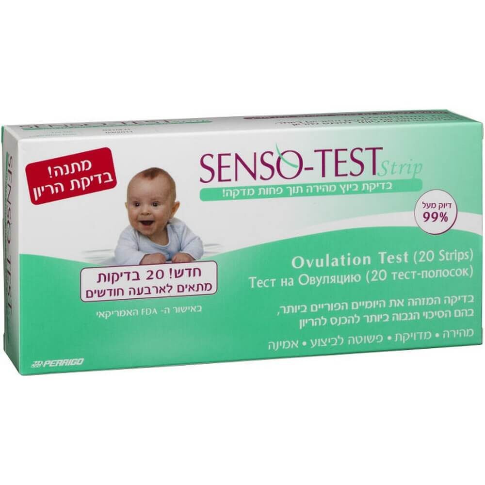 SENSO TEST strips of ovulation date 20 Tests & pregnancy test.