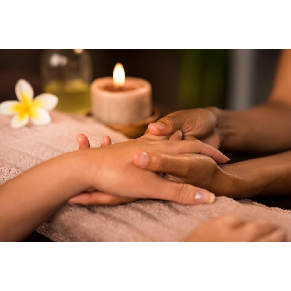 Manicure treatment at luxury spa